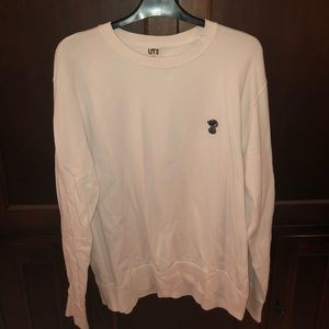 Kaws x Peanuts white crew neck sweater